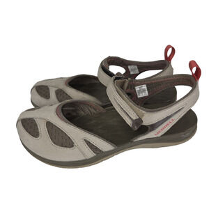 Merrell Sandals Size 6 Womens Gray Sport Siren Wrap Q2 Waterproof Mary Jane Shoe
